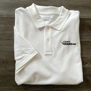 Lands’ End White Polo Shirt Men’s Size XL